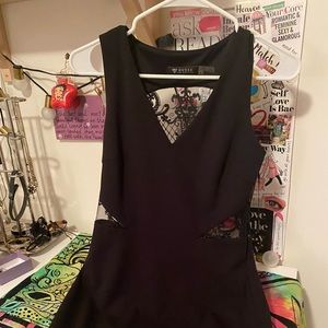 Guess black mini dress